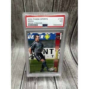 2004 PANINI SPORTS Juan Luis MORA MEGA CRACKS # 146 PSA 7 Levante U.D. La Liga